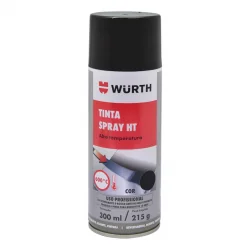 PINTURA SPRAY NEGRO MATE ALTA TEMPERATURA WURTH
