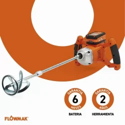 MEZCLADOR DE PINTURA INALAMBRICO FLOWMAK BATERIA + CARGADOR